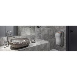 Produktbild für Händetrockner Saro Sarma, 298-1015, Jet-Luftstrom, silber