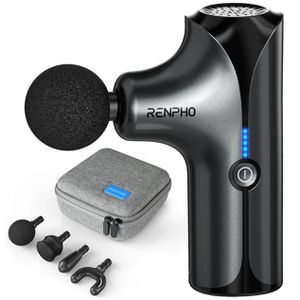 Produktbild für Massagepistole RENPHO Mini, schwarz, mit Transporttasche