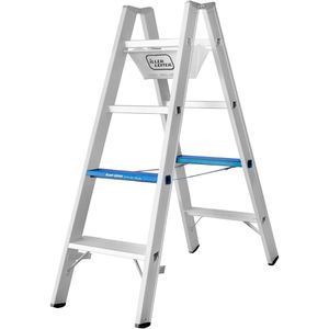 Stehleiter Iller Alu ERGO Plus, 7104-7, beidseitig begehbar