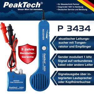 Produktbild für Leitungssucher PeakTech P 3434