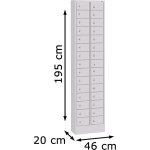 Produktbild für Schließfachschrank CP-Möbel Intro S4000, lichtgrau
