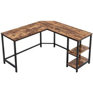 Schreibtisch Vasagle LWD72X, braun / schwarz