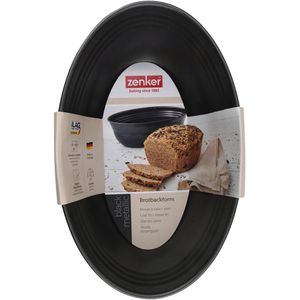 Produktbild für Backform Zenker Black Metallic, Brotbackform oval, aus Stahl