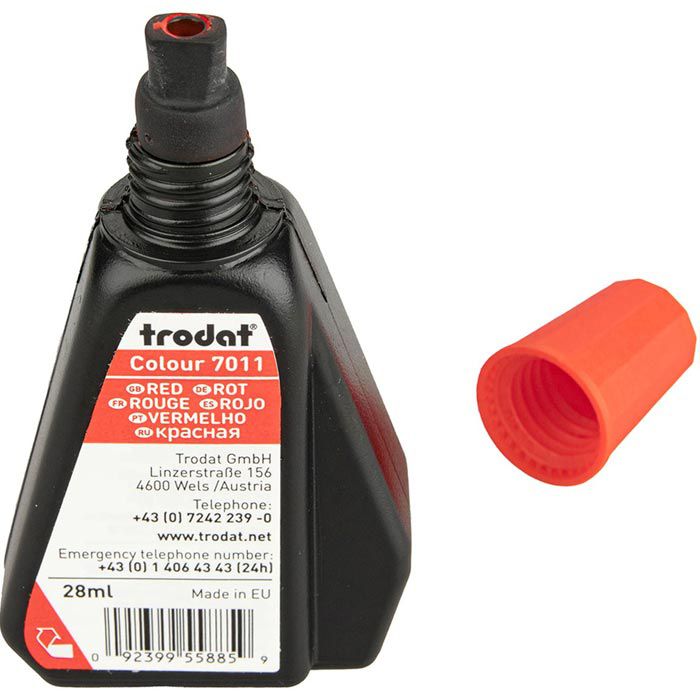 Trodat 7011 Stempelfarbe rot 28ml ohne Öl - Böttcher AG