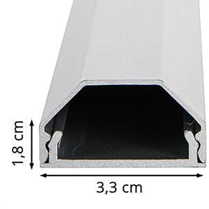 Produktbild für Kabelkanal myWall HZ 3-1,1 Si, silber