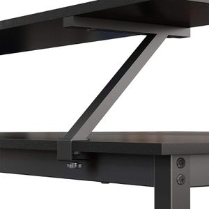 Produktbild für Schreibtisch Vasagle LWD56BK, schwarz / schwarz