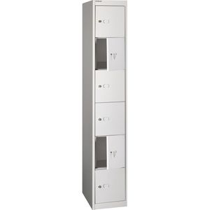 Produktbild für Schließfachschrank Bisley CLK 186, lichtgrau