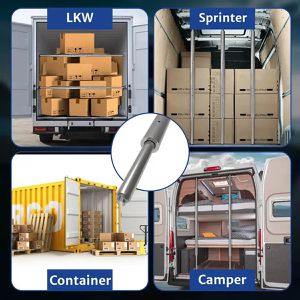 Produktbild für Rundsperrbalken NTG LS8503 Aluminium, gefedert mit Kombizapfen