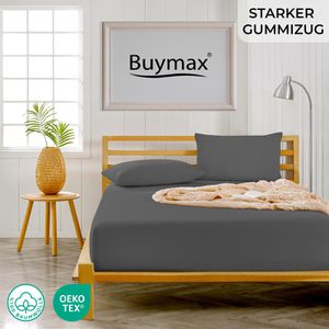 Produktbild für Spannbettlaken Buymax Jersey, 200 x 200 cm