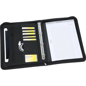 Produktbild für Schreibmappe Alassio 30070, Rondo, schwarz, Kunstleder