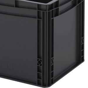 Produktbild für Eurobox AUER ESD EG 43/32 HG, schwarz, 30 Liter