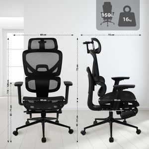 Produktbild für Bürostuhl CLP Beresford, 325750