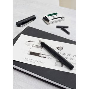 Produktbild für Füllerpatronen Faber-Castell 185507, schwarz