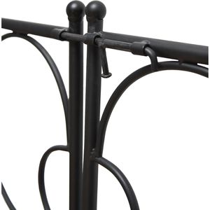 Produktbild für Rosenbogen Garden-Pleasure LAKI, schwarz, mit Tür