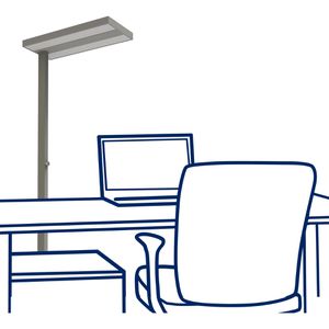 Produktbild für Stehlampe Rolf-Kern Smart, LED, silber, 197 cm