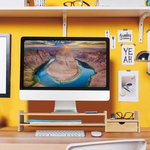 Produktbild für Monitorständer Relaxdays 10037887, Bambus