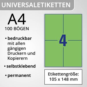 Produktbild für Universaletiketten Zweckform 3458, grün