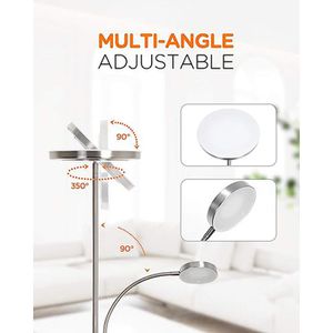 Produktbild für Stehlampe Tomons LP03003, LED, silber, 182 cm