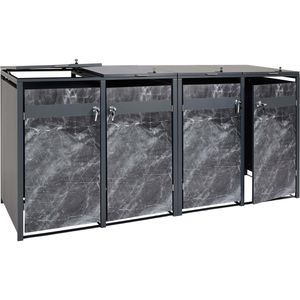 Mülltonnenbox Mendler HWC-J82, Metall