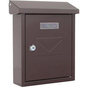 Produktbild für Briefkasten Rottner T04563, Cesena, braun, aus Stahl