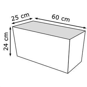 Produktbild für Blumenkasten Prosperplast Rato Case, anthrazit