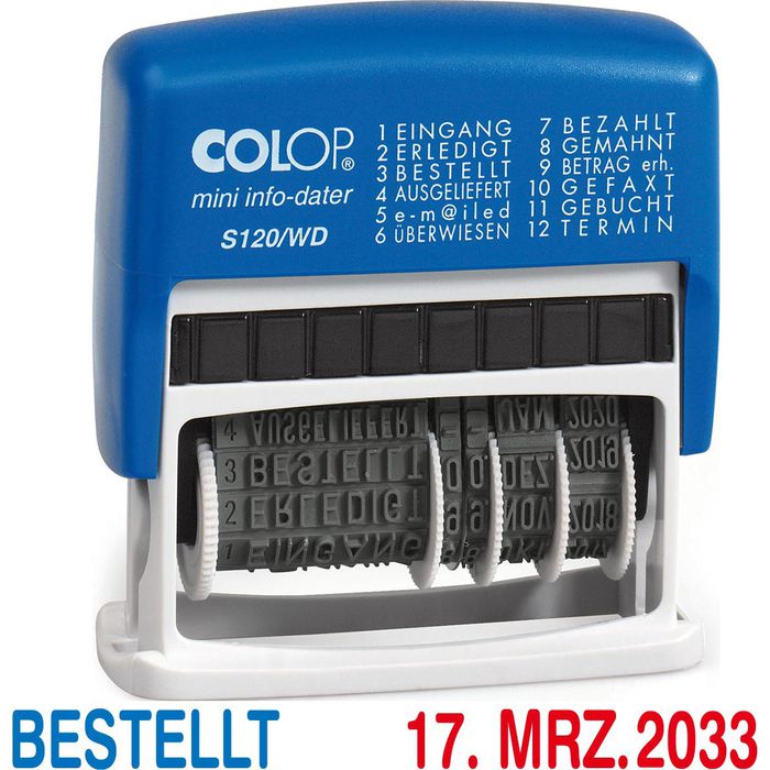 Colop Mini-Info-Dater S 120/WD Datumstempel – Böttcher AG