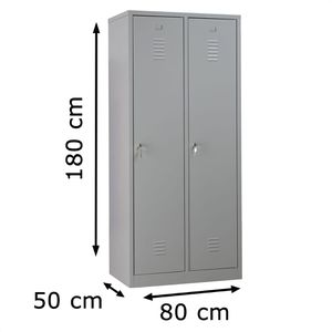 Produktbild für Spind G-Office WRC/2.1880, lichtgrau