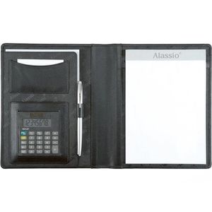 Produktbild für Schreibmappe Alassio 43004, Bormio I schwarz, Kunstleder