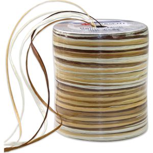 Geschenkband Präsent Raffia Multicolour, braun
