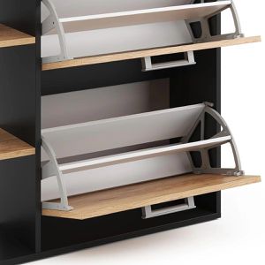 Produktbild für Schuhschrank Vicco Orlando, anthrazit / eiche