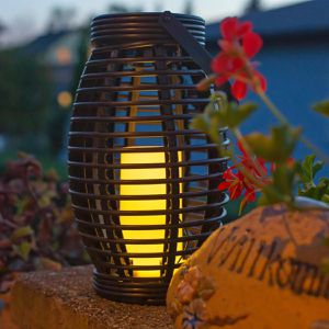 Produktbild für Laterne Idena 31243, Solar, schwarz, outdoor