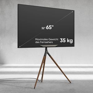 Produktbild für TV-Ständer Onkron TS1220-B, Buche/schwarz, Metall &amp; Holz