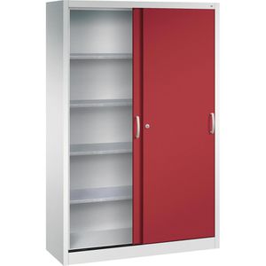 Produktbild für Werkzeugschrank CP-Möbel 2049-00, aus Metall, grau / rot
