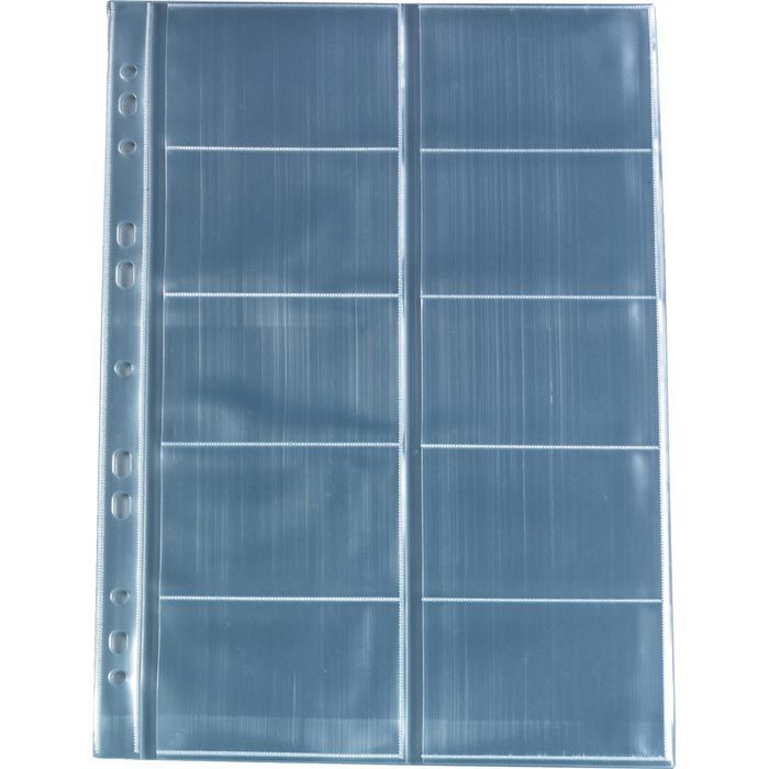 Buste Portabiglietti Herlitz A4 Con 10 Scomparti - Formato Trasparente Per Carte Di Credito E Biglietti