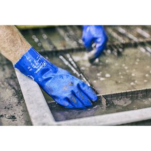 Produktbild für Chemikalienschutzhandschuhe Gebol Blue Tech