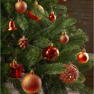 Produktbild für Weihnachtskugeln BRUBAKER 8000.10, orange