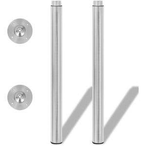 Produktbild für Tischbein vidaXL 3051487, vernickelt aus Metall