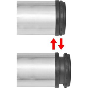 Produktbild für Tischbein vidaXL 242145, silber aus Metall