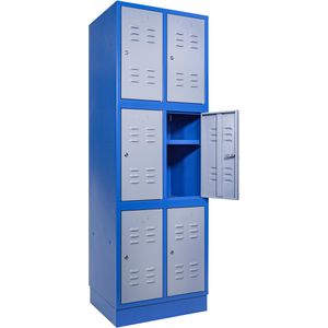 Schließfachschrank Güde Typ 6F, 40697, grau