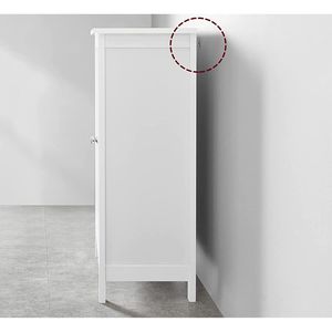 Produktbild für Badschrank Vasagle BCB60W, mit 4 Füßen, weiß