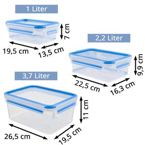 Produktbild für Frischhaltedose Emsa Clip&amp;Close 508567, aus Kunststoff