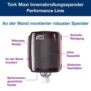 Produktbild für Putztuchrollenhalter Tork Maxi, 653008, W2