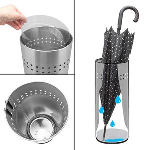 Produktbild für Schirmständer Bremermann 9518, silber