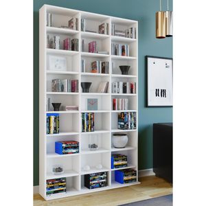 Produktbild für CD-Regal VCM Megosa Maxi, 912420, weiß