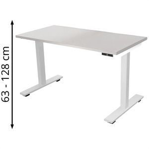 Produktbild für Schreibtisch Bisley E-WonderTech, lichtgrau / weiß