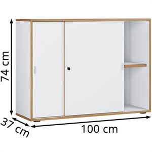Produktbild für Schiebetürenschrank VCM Salia 920734, abschließbar
