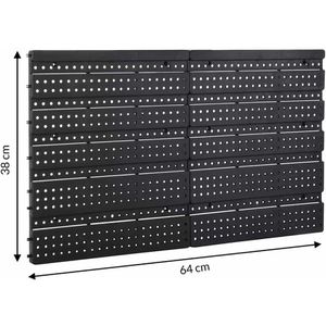 Produktbild für Werkzeugwand Monzana 101575, schwarz, aus Kunststoff