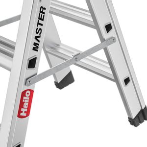Produktbild für Klapptritt Hailo Master D80, 10000-116, eloxiertes Aluminium