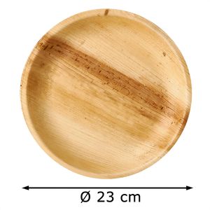 Produktbild für Einwegteller Papstar 87960 pure, Palmblatt