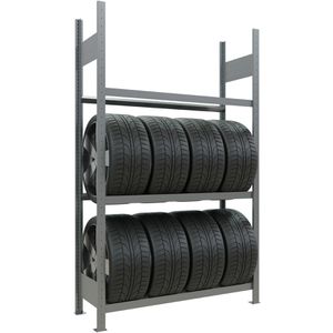 Reifenregal Schulte 20778, silber, für 12 Reifen